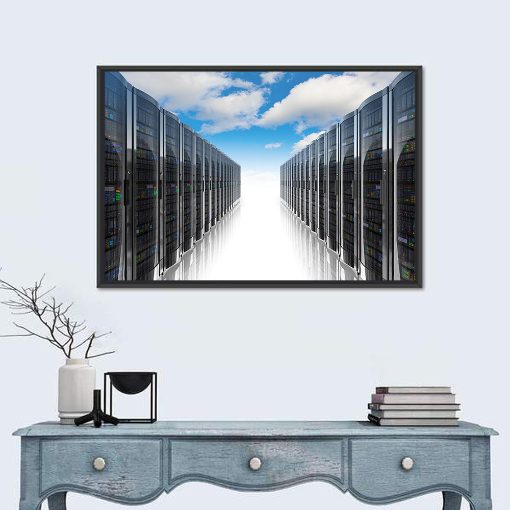 Data Center Corridor Cloudscape Wall Art