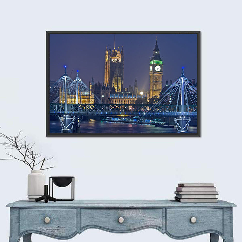 Big Ben Night Skyline Wall Art