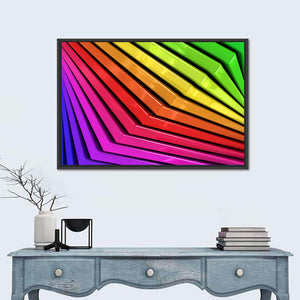 Colorful Rainbow Abstract Wall Art