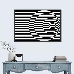 Contrasting Concentric Circles Wall Art