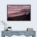 Misty Lavender Hills Wall Art