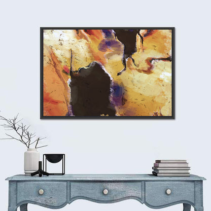 Merging Continents Textured Abstract Wall Art