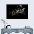 Microscopic Vitamin C Crystals Wall Art