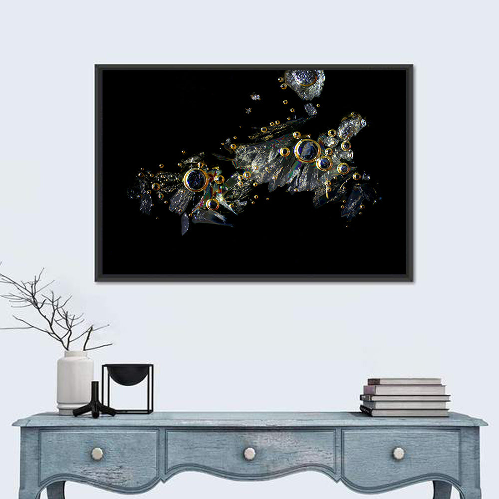 Microscopic Vitamin C Crystals Wall Art