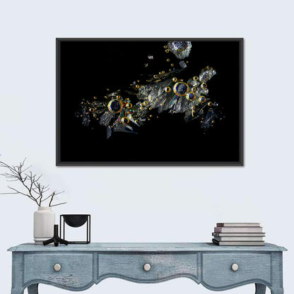 Microscopic Vitamin C Crystals Wall Art