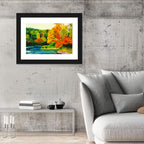 Maple River in Autumn Wall Art