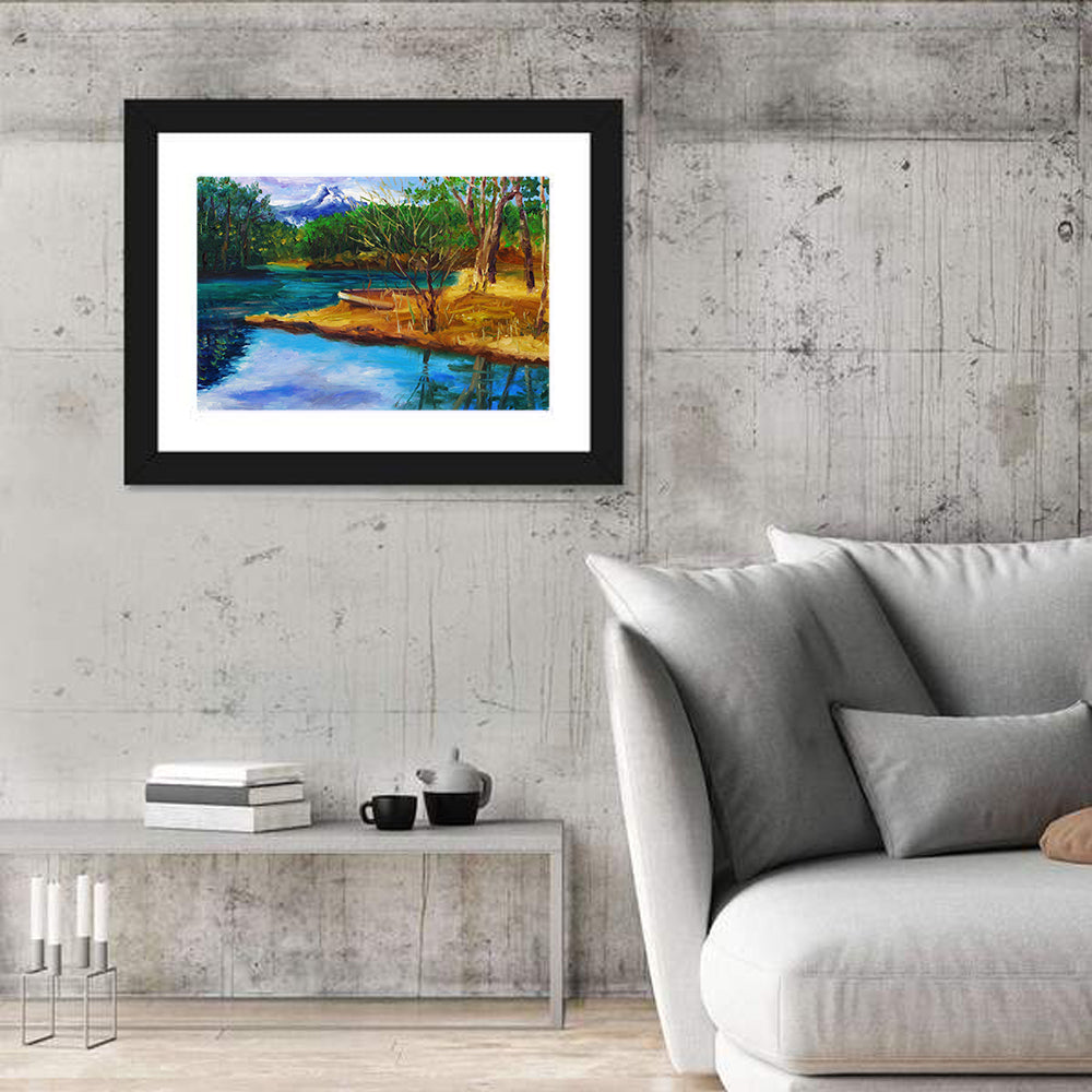 Autumn Mountain Stream Wall Art