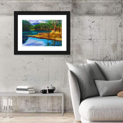 Autumn Mountain Stream Wall Art
