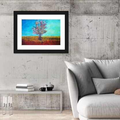 Lone Tree Illustration Wall Art