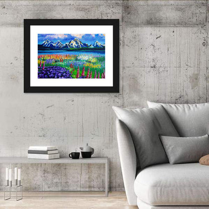 Alpine Lupine Meadow Landscape Wall Art