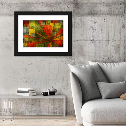 Radial City Cubes Wall Art