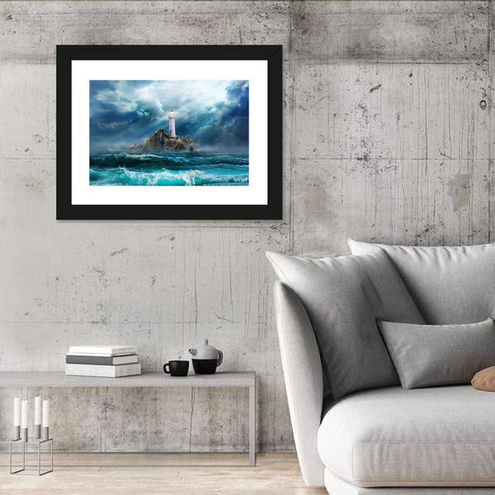 Rocky Island Lighthouse Wall Art