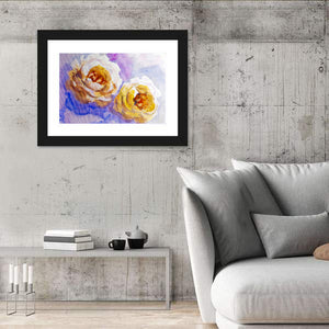 Artistic Roses Couple Wall Art