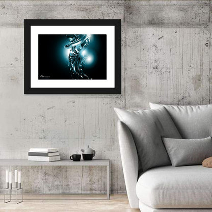 Metallic Ribbon Swirl Wall Art