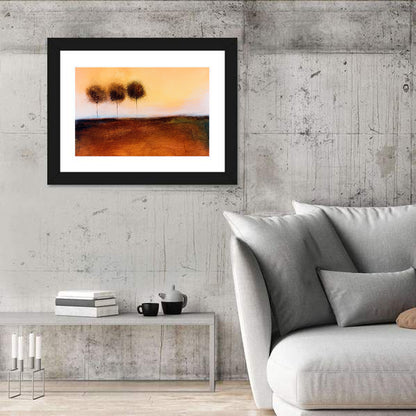 Three Trees at Dusk Wall Art