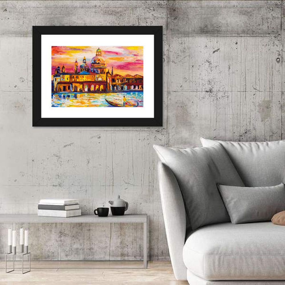 Venetian Sunset Oil Painting Wall Art