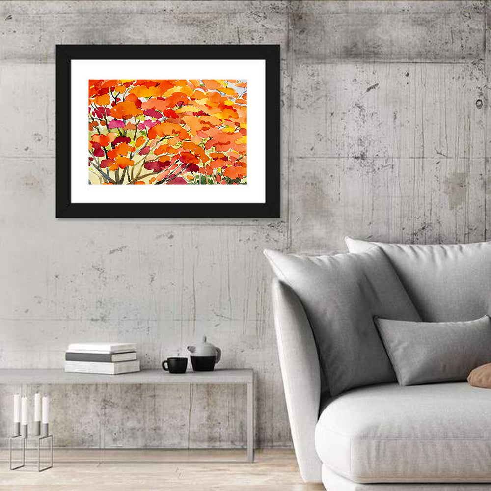 Autumn Canopy Abstract Wall Art