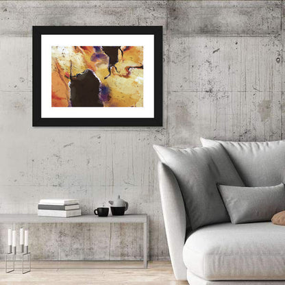 Merging Continents Textured Abstract Wall Art