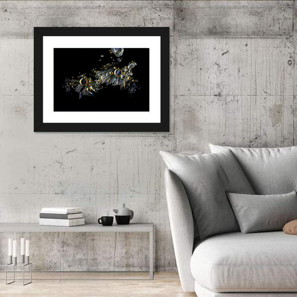 Microscopic Vitamin C Crystals Wall Art