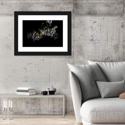 Microscopic Vitamin C Crystals Wall Art