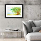 Summer Meadow Watercolor Illustration Wall Art