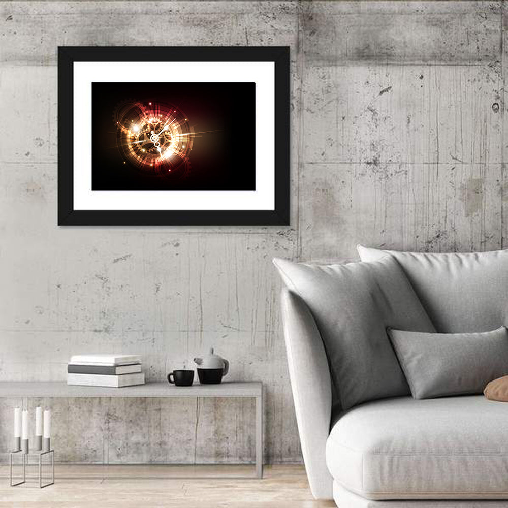 Steampunk Time Machine Concept Wall Art