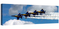 Blue and Gold Fighter Jets Wall Art