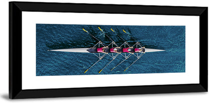 Four Rowers in Pink Shirts Wall Art