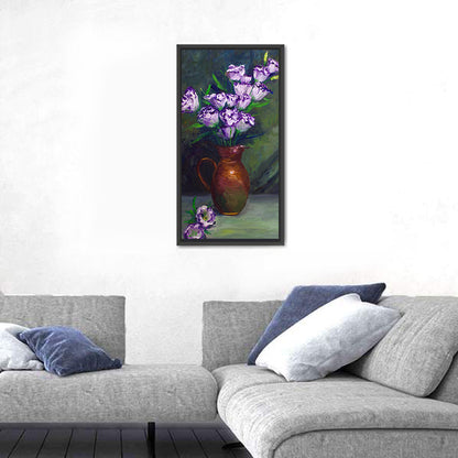 Balloon Flowers in Copper Pitcher Wall Art