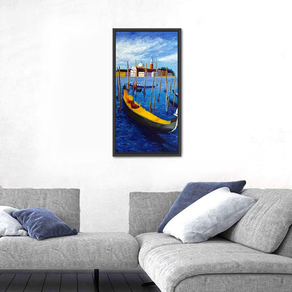 Venice Harbor with Gondolas Wall Art