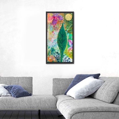 Green Leaf Botanical Collage Wall Art