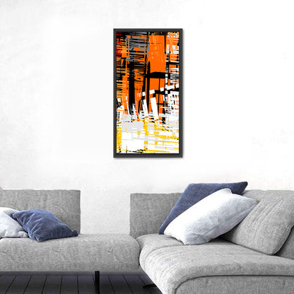 Urban Geometric Grunge Abstract Wall Art