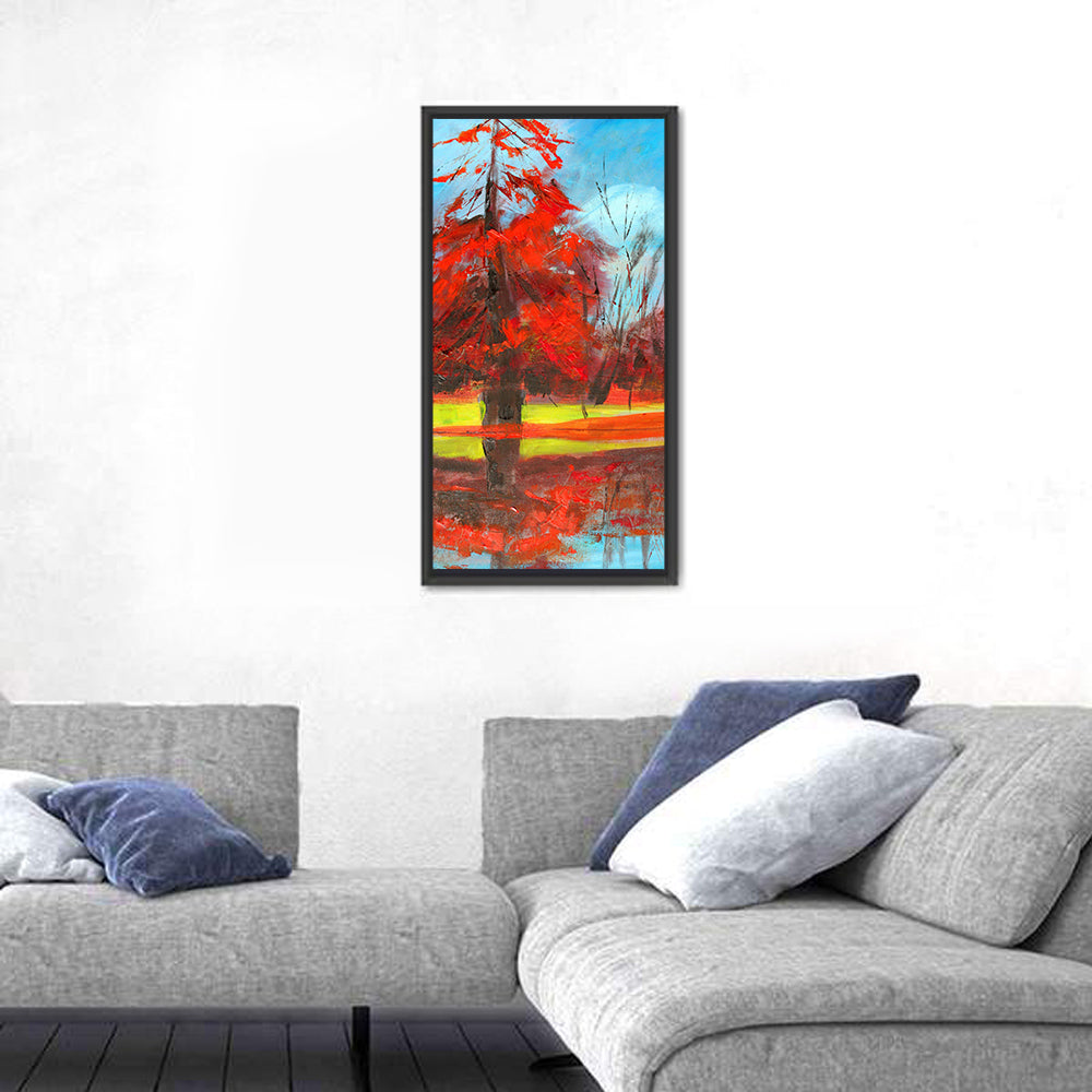 Autumn Reflection Tree Wall Art