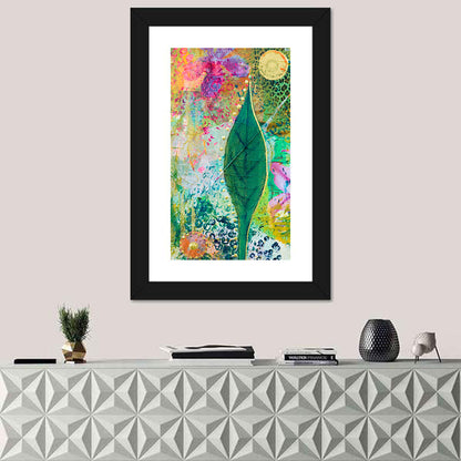 Green Leaf Botanical Collage Wall Art