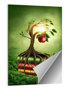 Knowledge Tree with Forbidden Fruit Wall Art