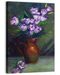 Balloon Flowers in Copper Pitcher Wall Art