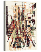 Moody City Corridor Abstract Wall Art