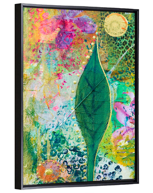 Green Leaf Botanical Collage Wall Art