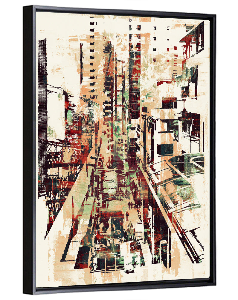 Moody City Corridor Abstract Wall Art