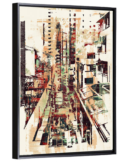 Moody City Corridor Abstract Wall Art