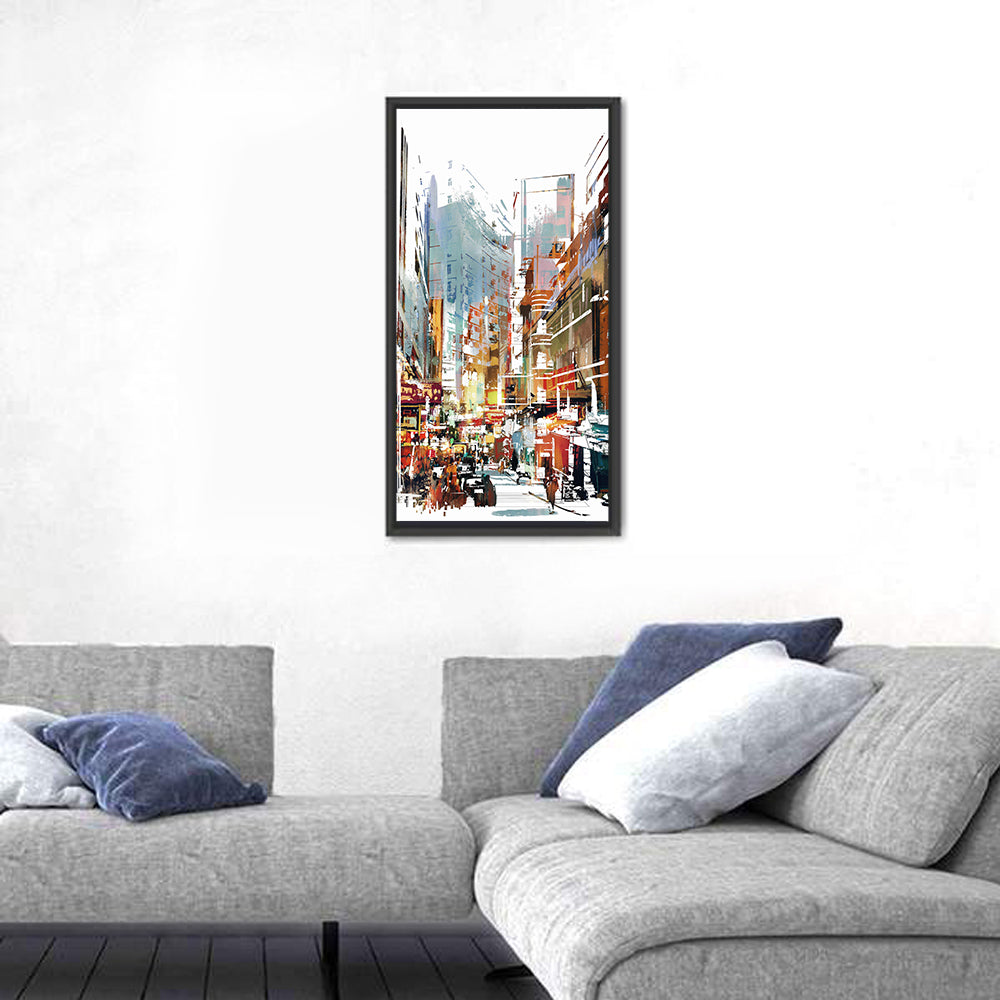 Upward Cityscape Abstract Wall Art