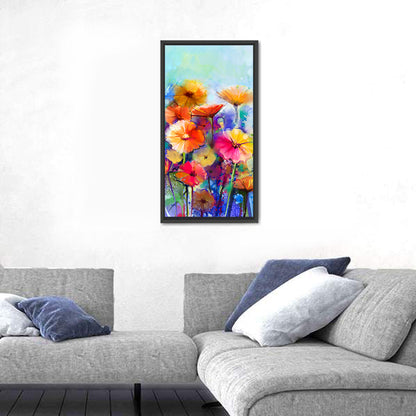 Vibrant Impressionist Flower Field Wall Art