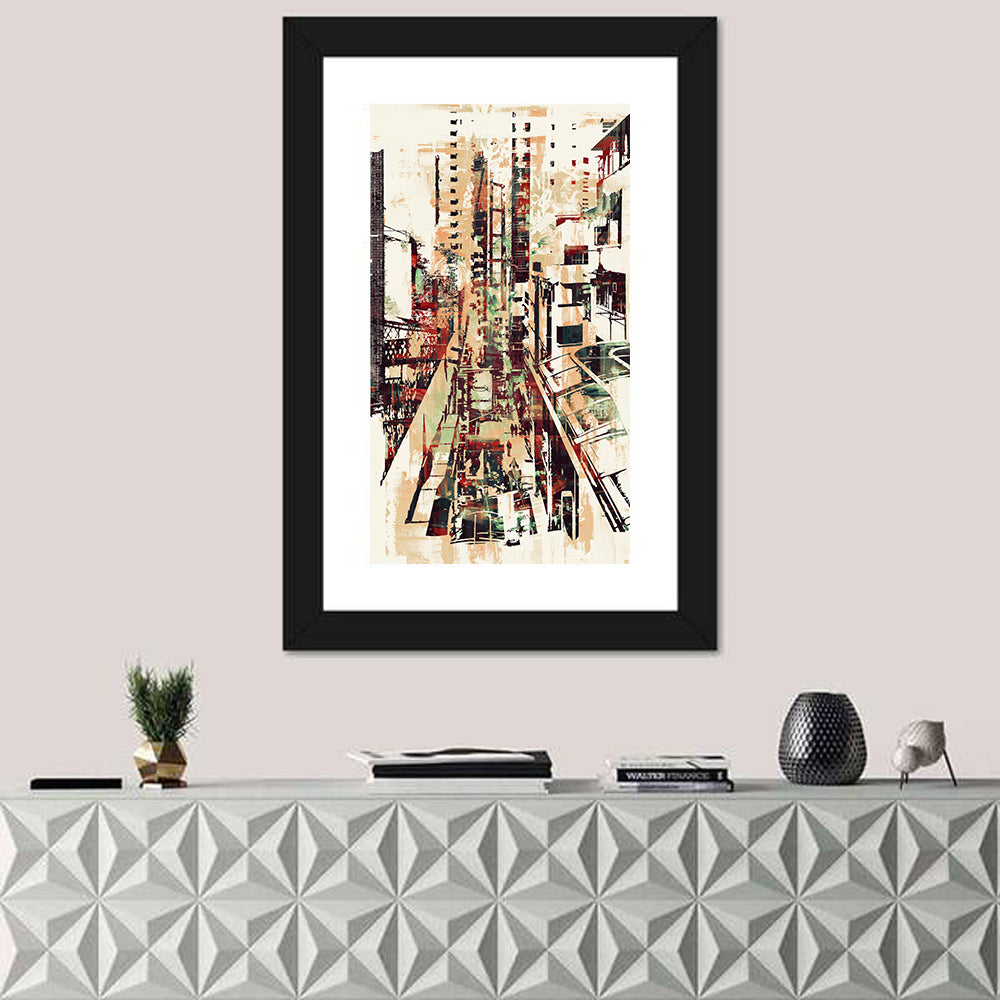 Moody City Corridor Abstract Wall Art