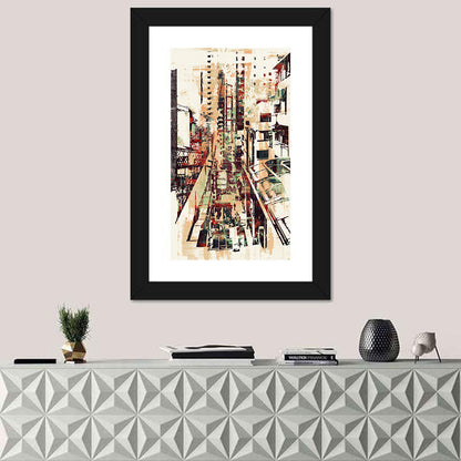 Moody City Corridor Abstract Wall Art