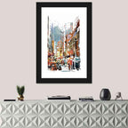 Upward Cityscape Abstract Wall Art