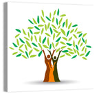 Family Tree Silhouette Illustration Wall Art