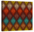 Diamond Dot Geometric Pattern Wall Art