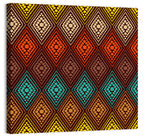Diamond Dot Geometric Pattern Wall Art