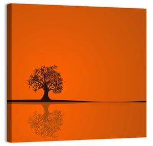 Autumn Tree Illustration Wall Art