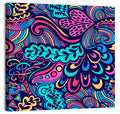 Playful Floral Seamless Pattern Wall Art